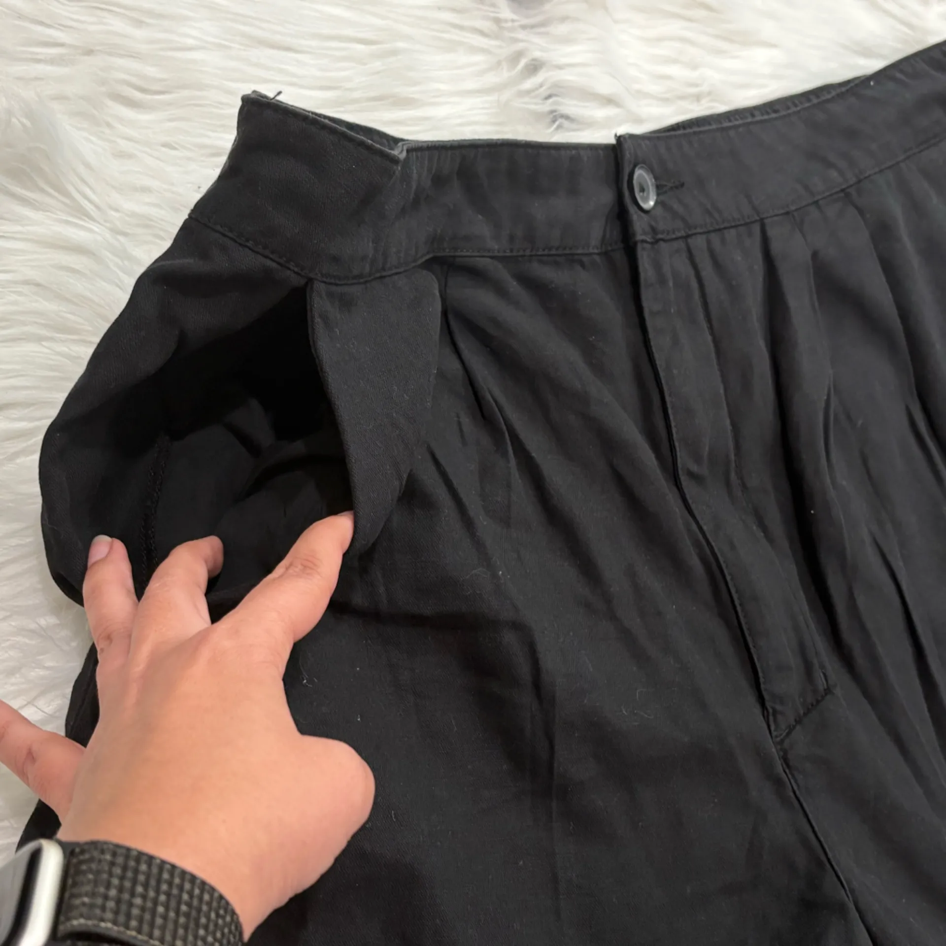 Joie High Waist Black Women's Shorts Size XL - Image 4