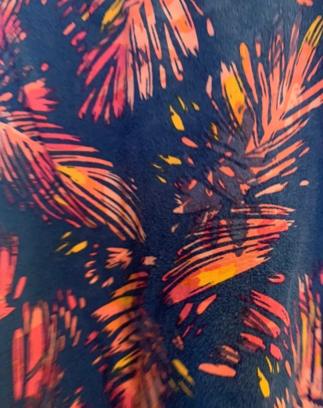 palm tree leaf Spaghetti strap top - Image 5