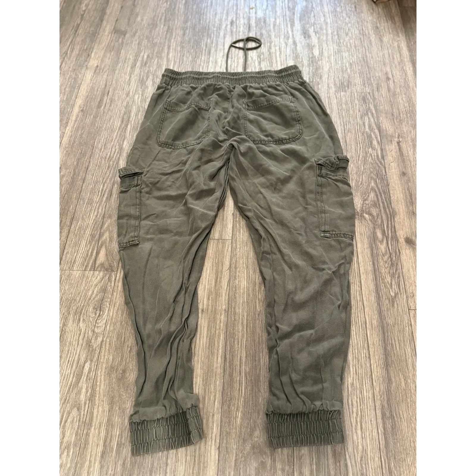 GARAGE Cargo Jogger Pants Women S Green Tapered‎ Activewear Casual - Image 7