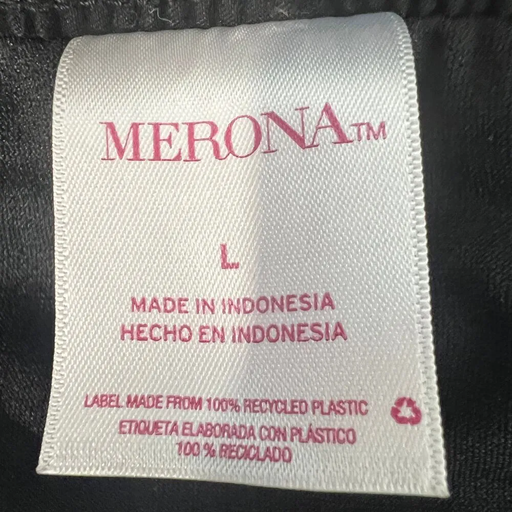 Merona High Rise Black Lightweight Elastic Waist Womens Shorts Size Large - Image 7