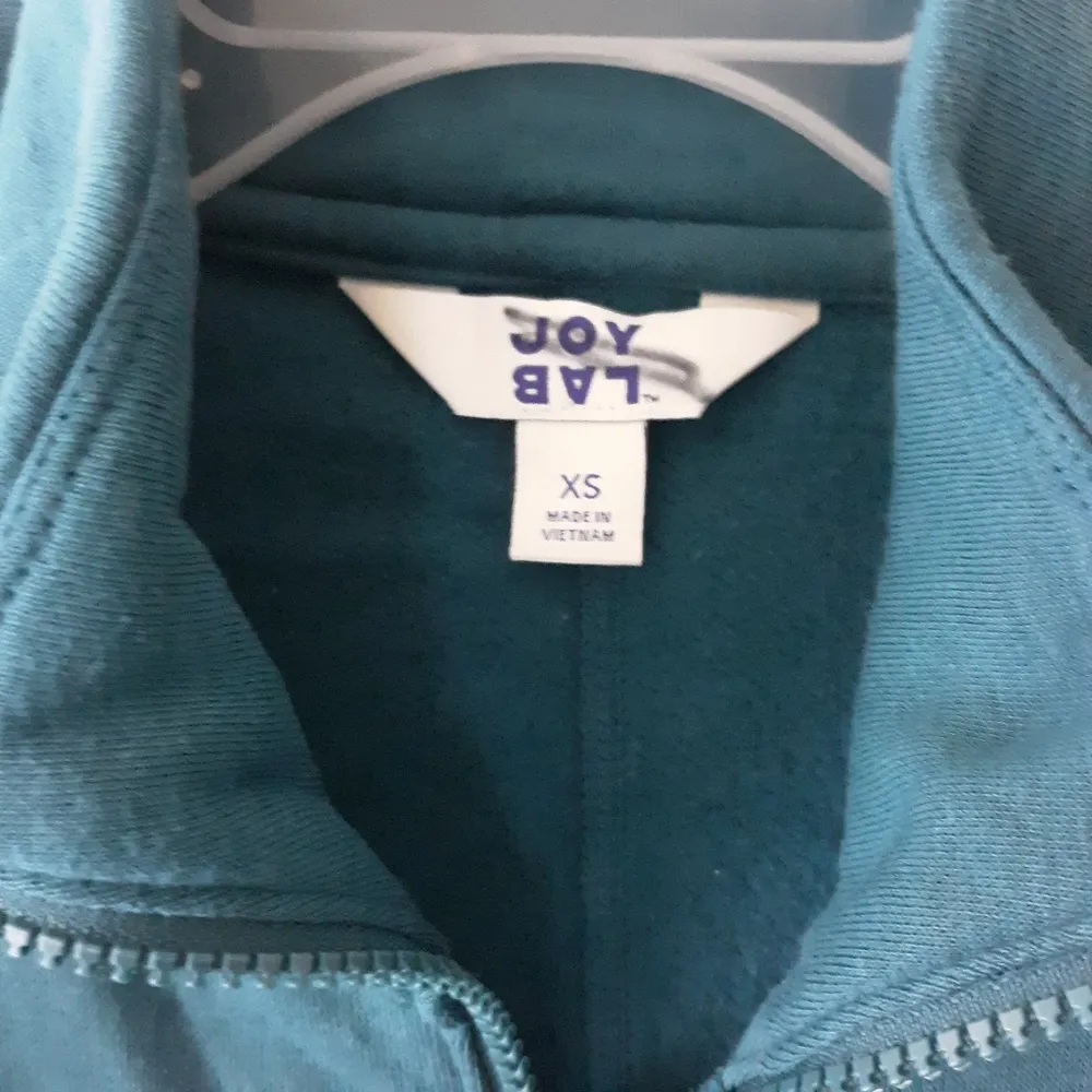 Joy Lab XS Oversized Sweater Blue Zip front Top - Image 7