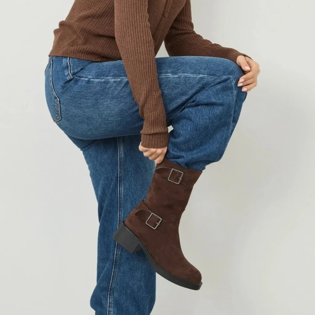 🆕️Zara Brown Combat & Moto Boots - Image 2