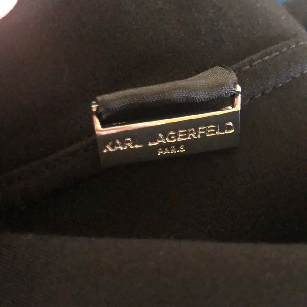 Black Ponte Knit Pull On Slim Pant Sz M Stretch Fall Wardrobe - Image 5