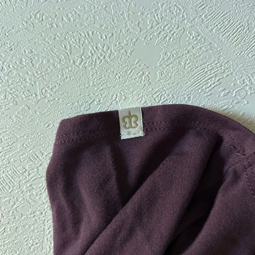 Betabrand Long Sleeve Pocket Dress Women’s Size L Burgundy Plum Work Casual - Image 7