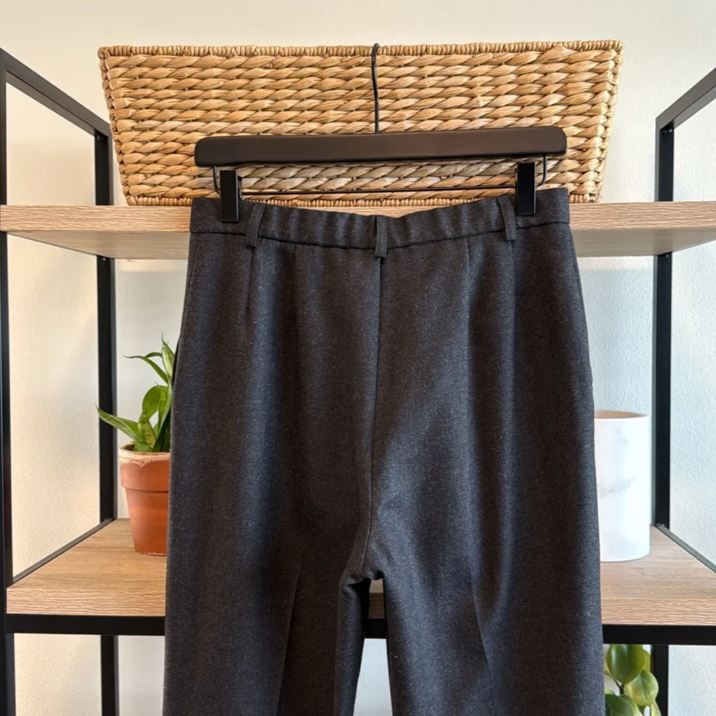 Pendleton High-Rise 100% Virgin Wool Charcoal Heather Career Dress Pant Trouser - Image 6