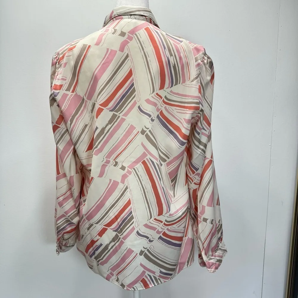 Levi Strauss & Co. Vintage 70s 80s Patchwork Print Blouse Union Made in the USA - Image 6