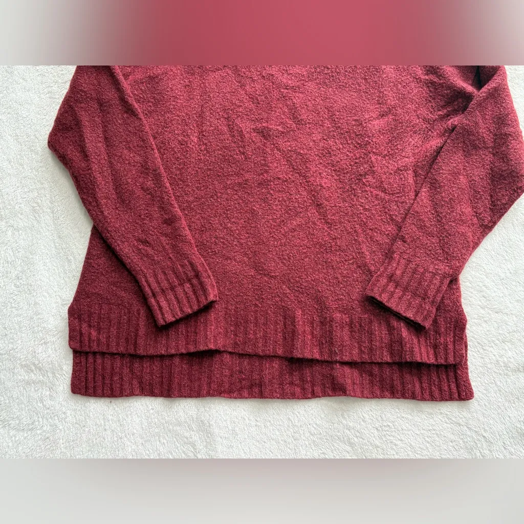 J. Crew Women’s Wool Blend Crewneck Sweater Red  - Image 3