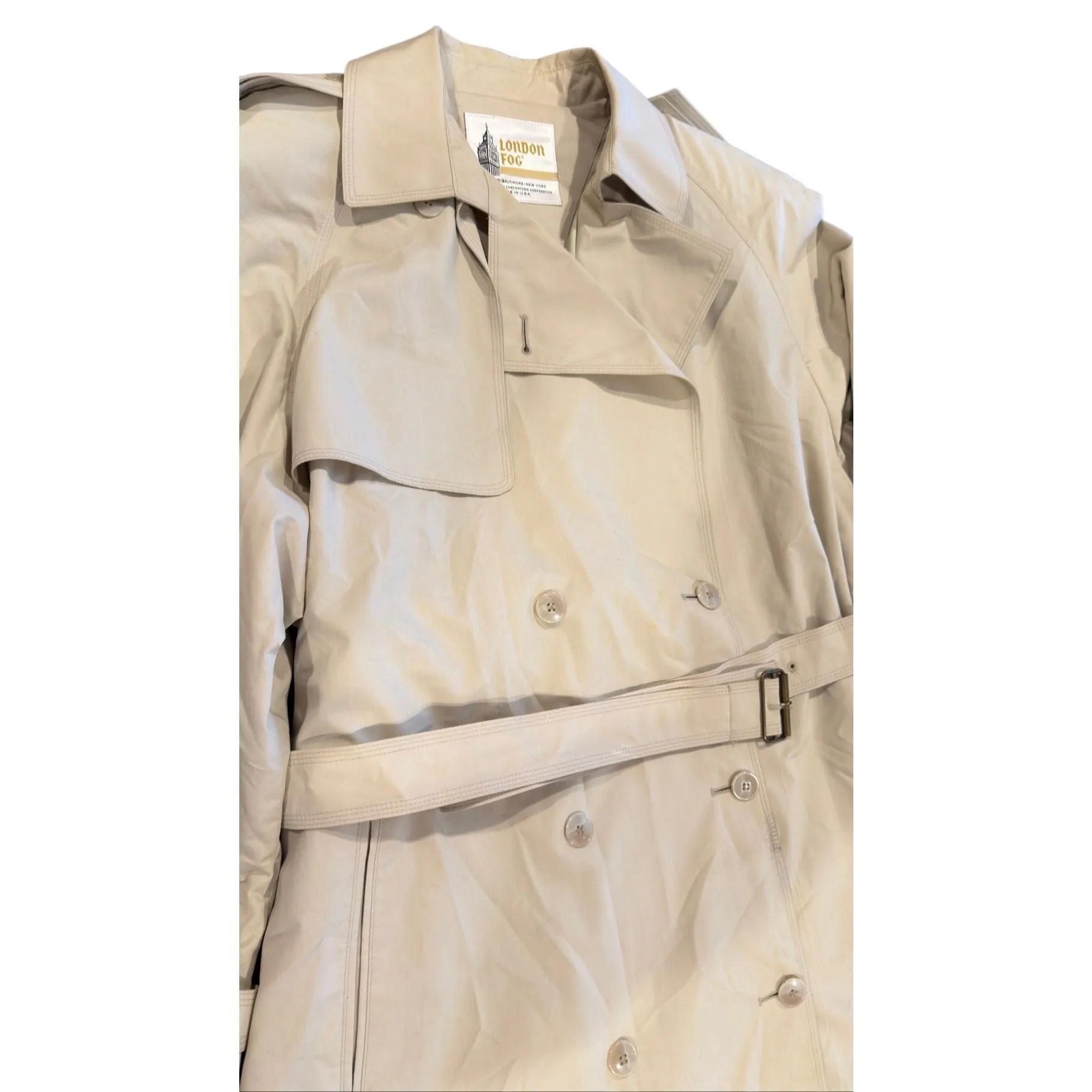 VTG LONDON FOG Trench Coat made in USA - Image 10