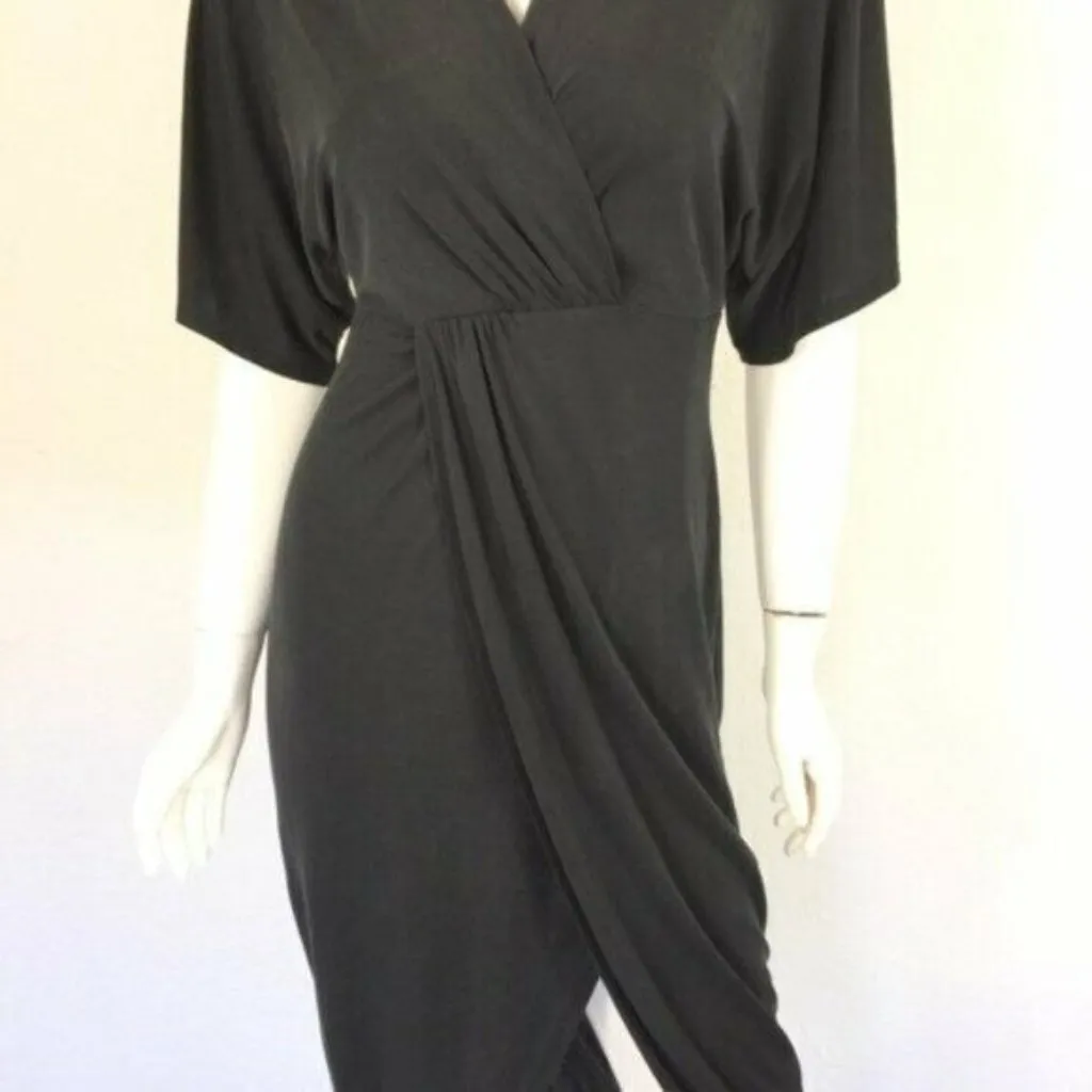 ASTR The Label Dress XS Gray Wrap Short Sleeve Cocktail‎ Party - Image 2