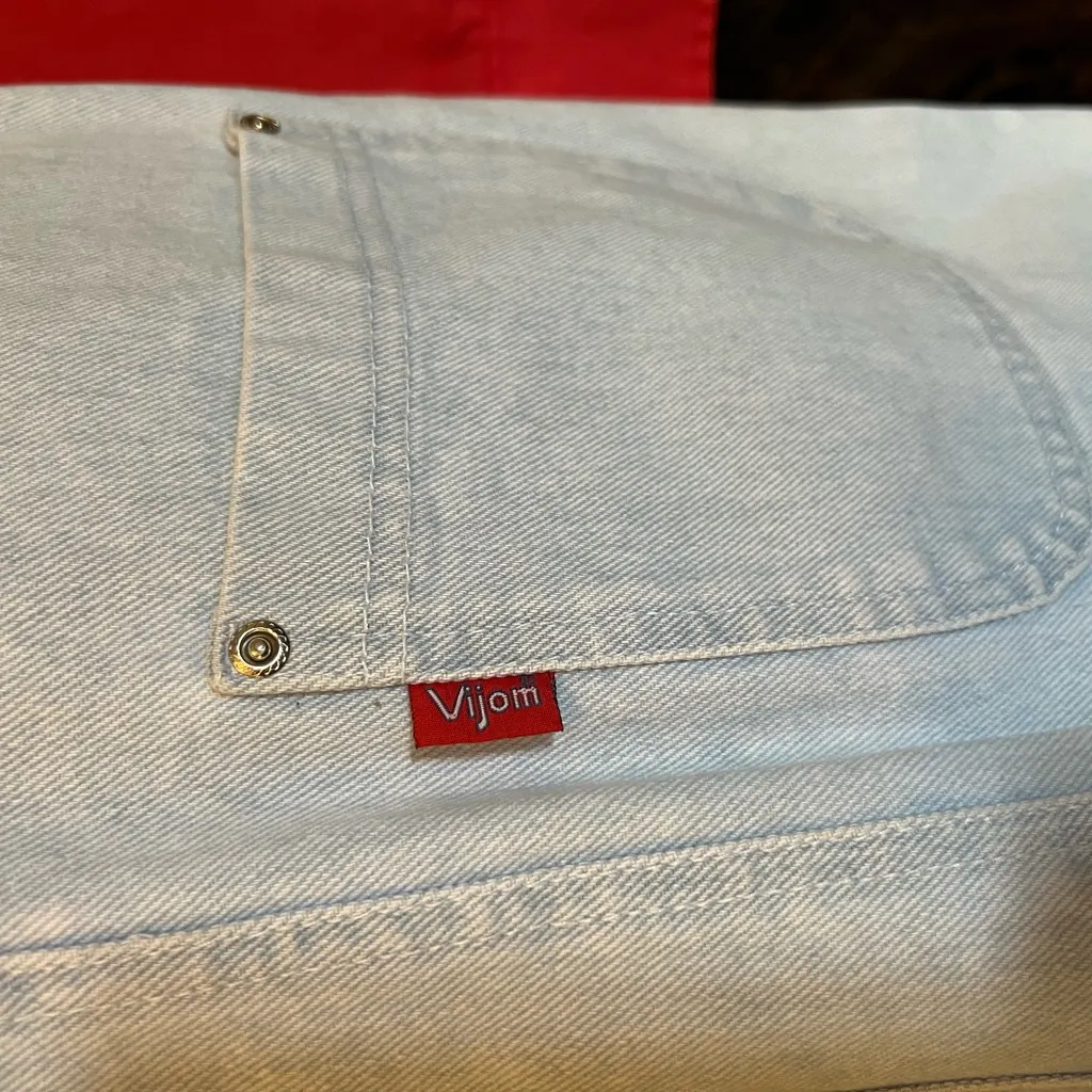 VINTAGE denim jumper Blue Size M - Image 6