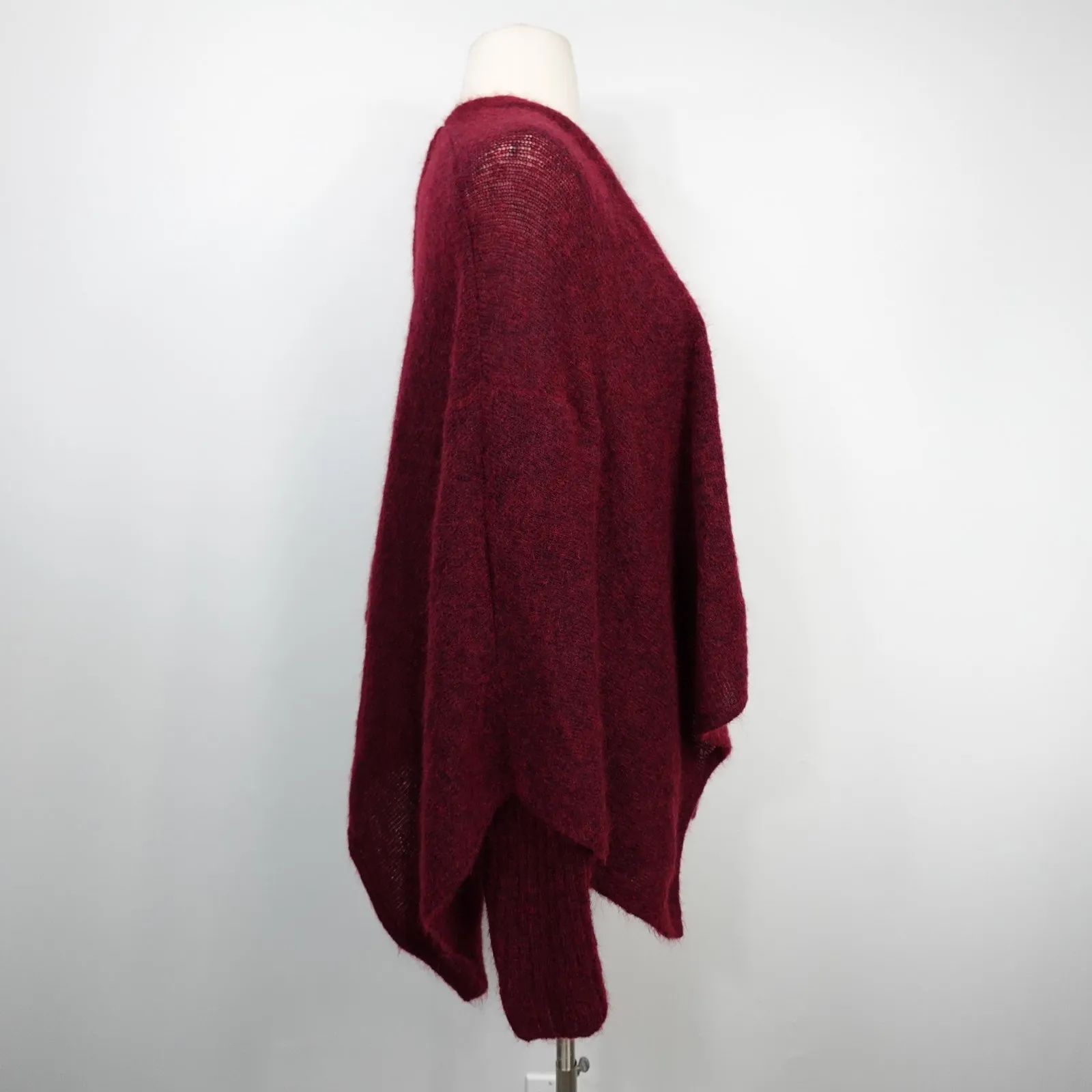 Sarah Pacini Red Drape Open Front Cardigan One Size Size undefined - Image 3