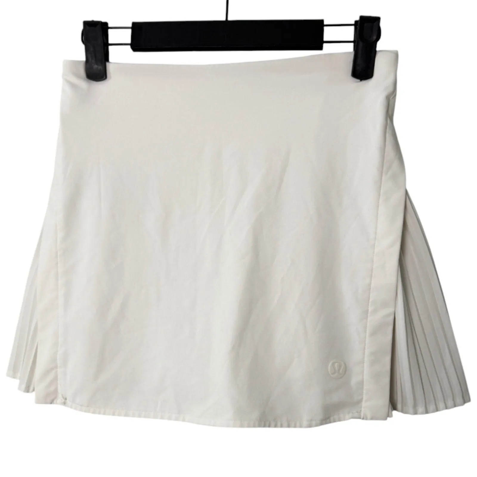 Lululemon Peek Pleat High Rise Tennis Skirt White Size 2 - Image 6