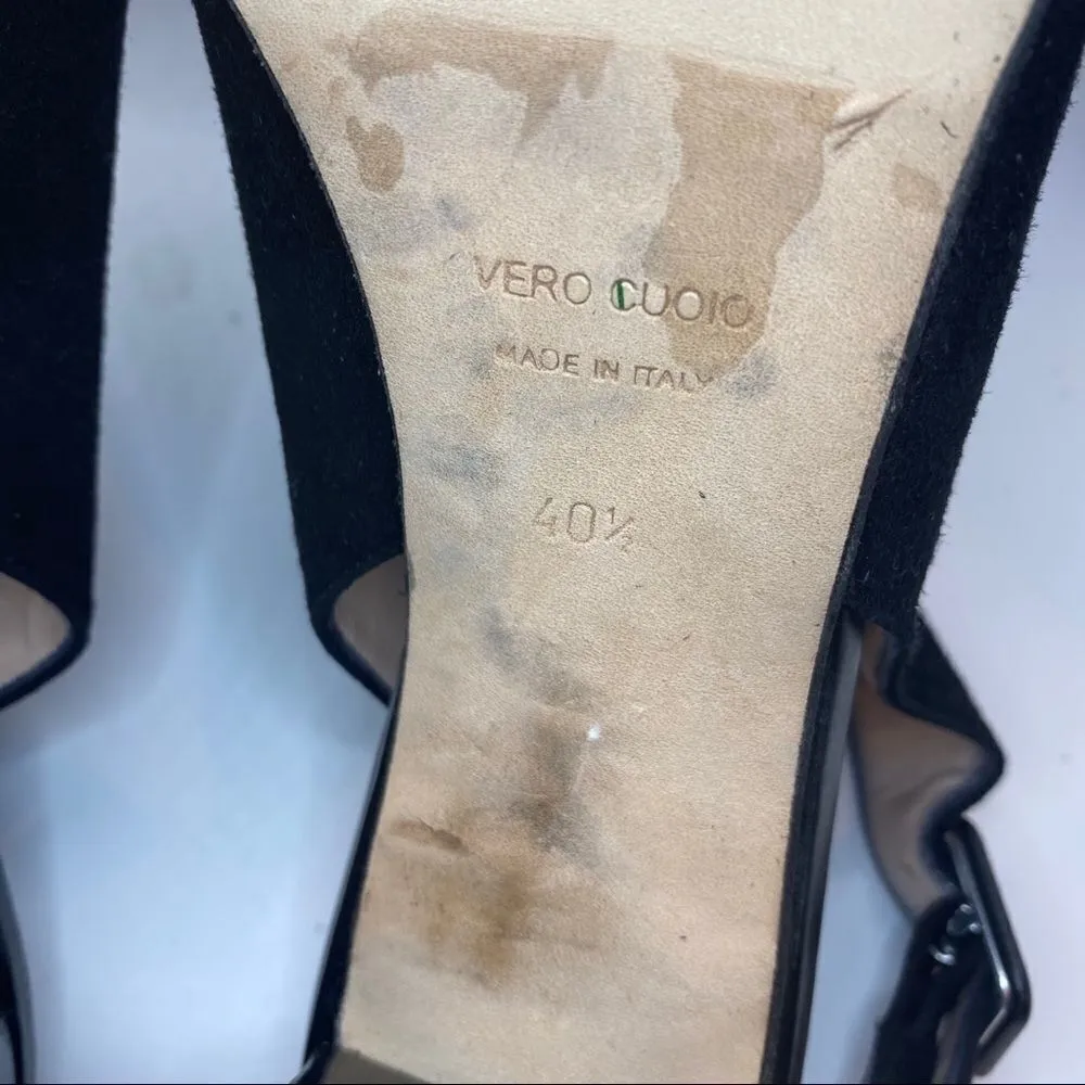 Barney’s of New York sling back open toe heels - Image 8