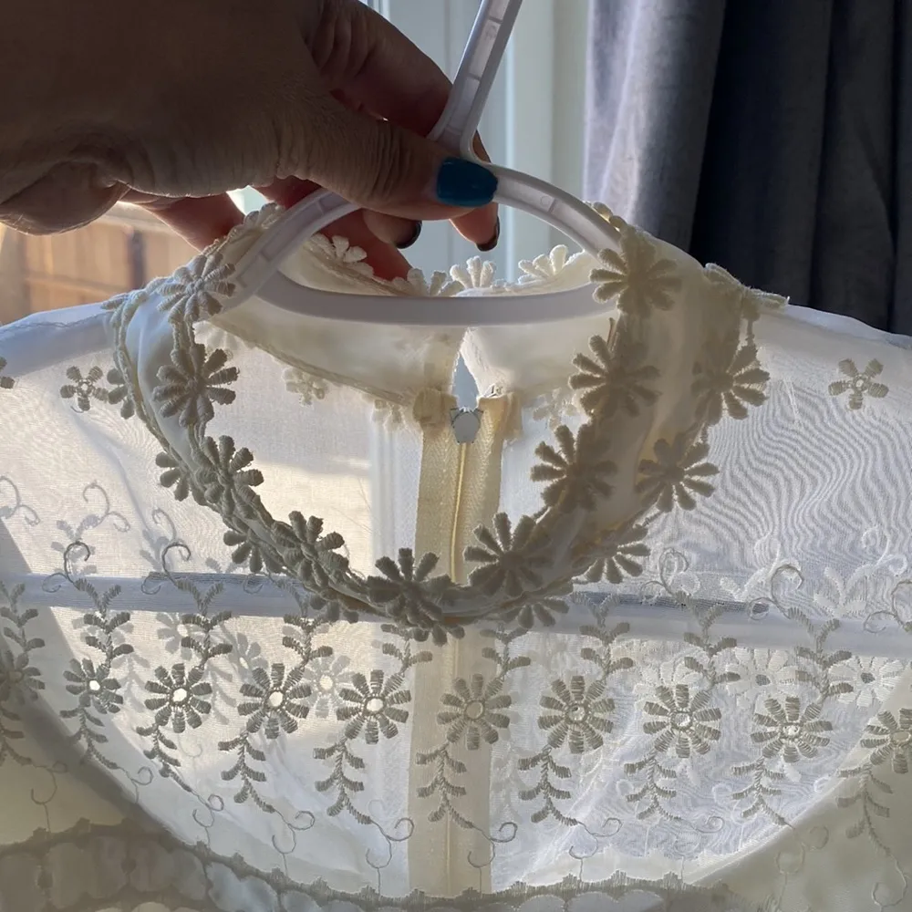 Vintage 60s Bridal Originals wedding dress with train cottage core - Image 11