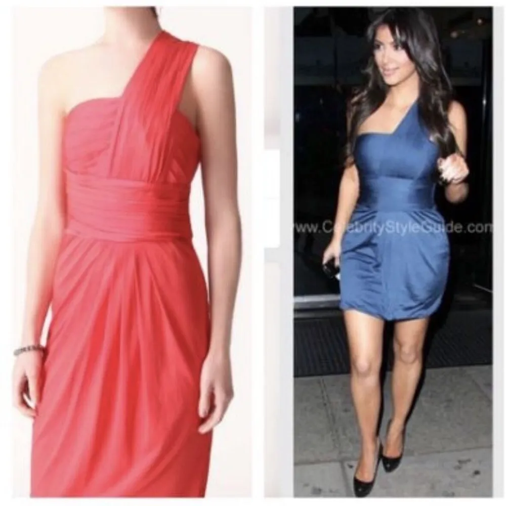 3.1 Phillip Liam Goddess One Shoulder Dress Size Small - Image 3