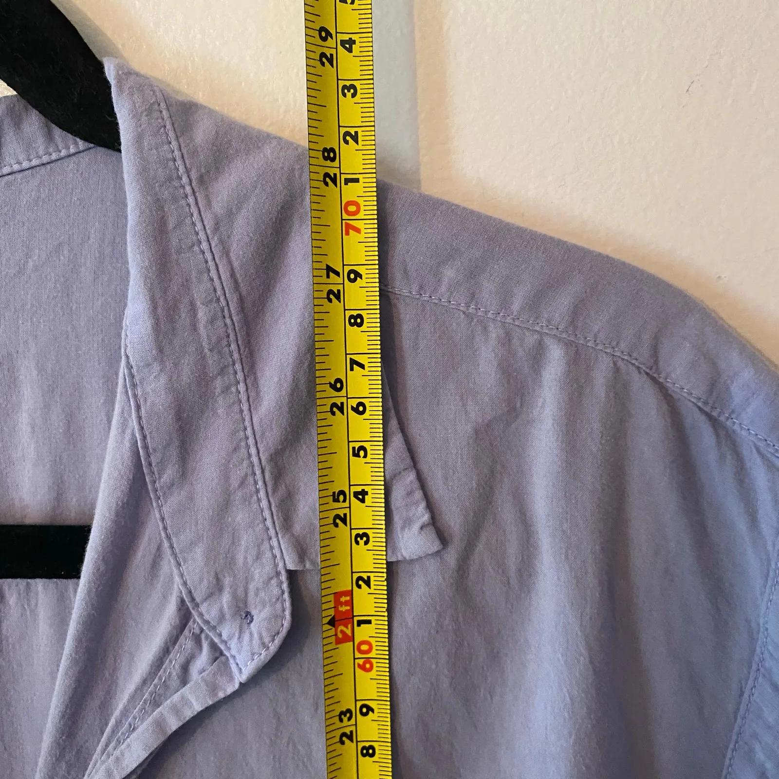 Xirena Blue Purple Channing Shirt Button Down Blouse Cotton Women's size Small - Image 9