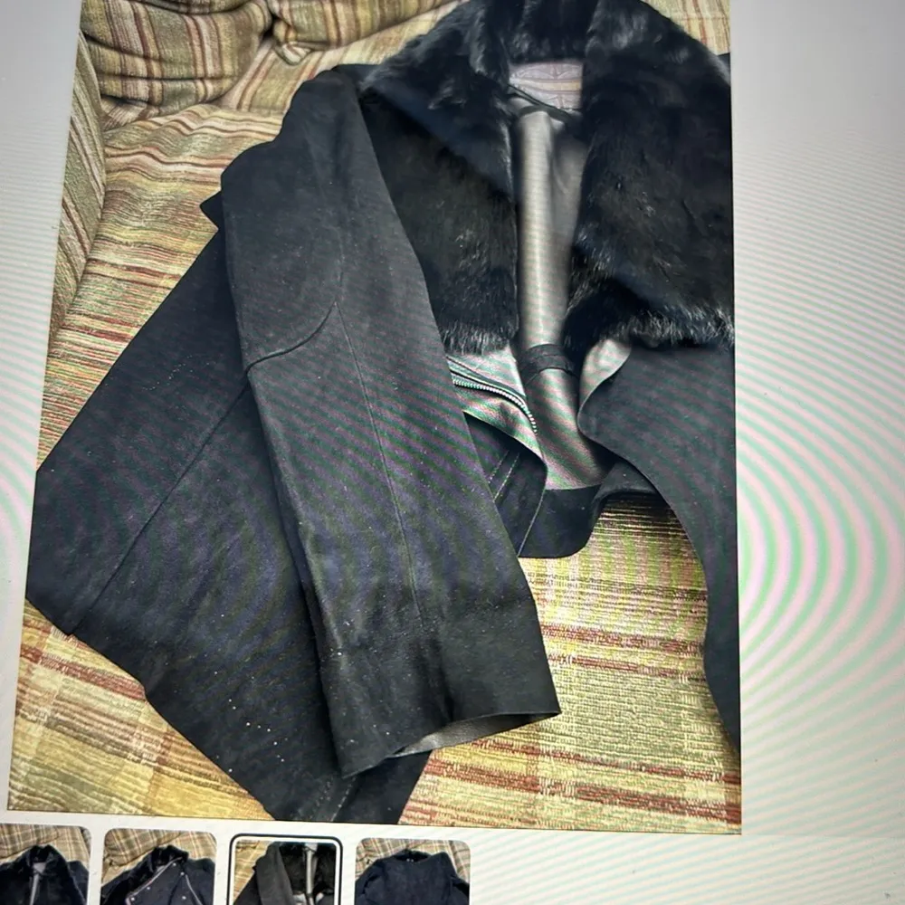 Cuadra suede moto jacket lg new without tags Black - Image 5