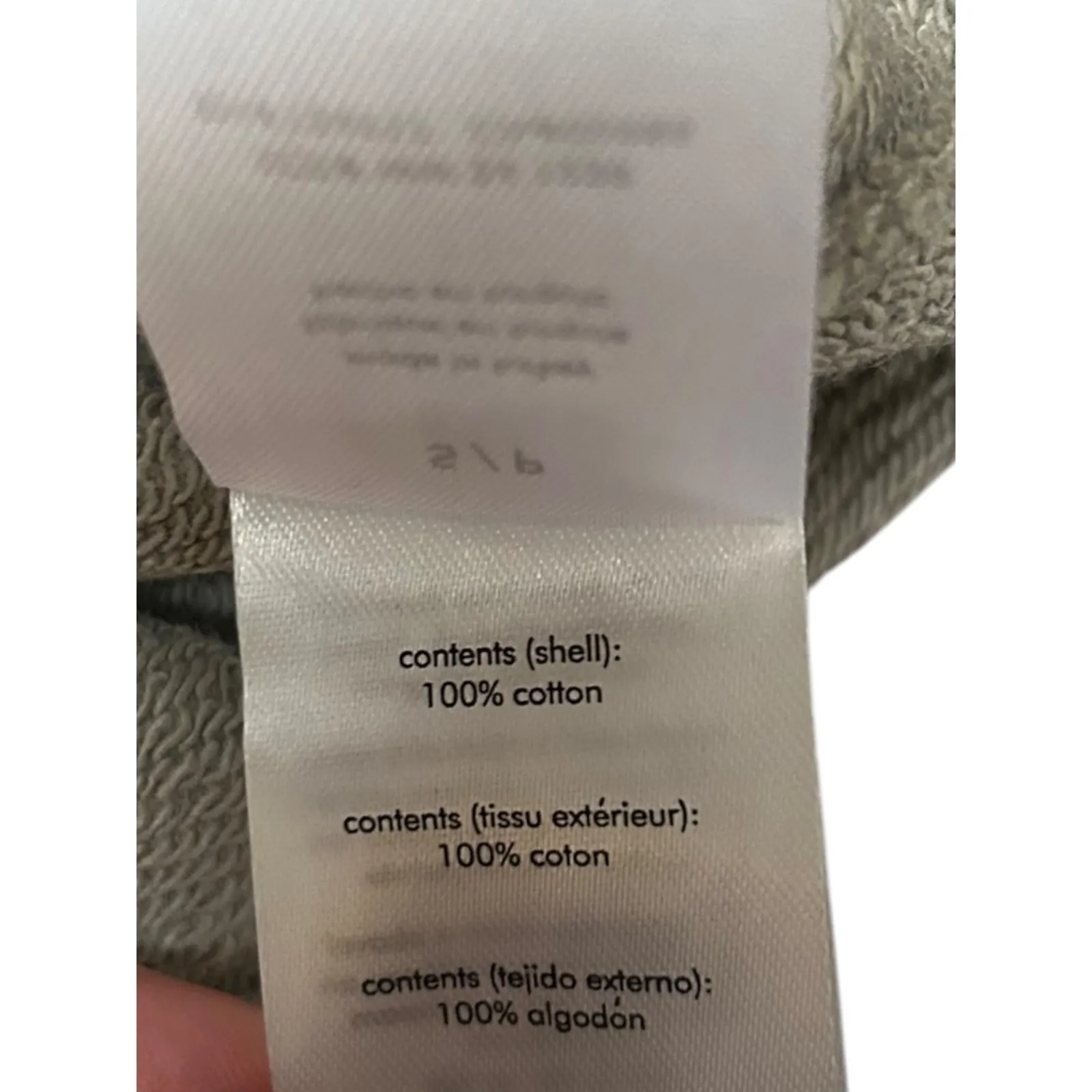 NWT WEWOREWHAT Revolve Women's Cropped Half Zip Hoodie Stone Size Small‎ Lounge - Image 6