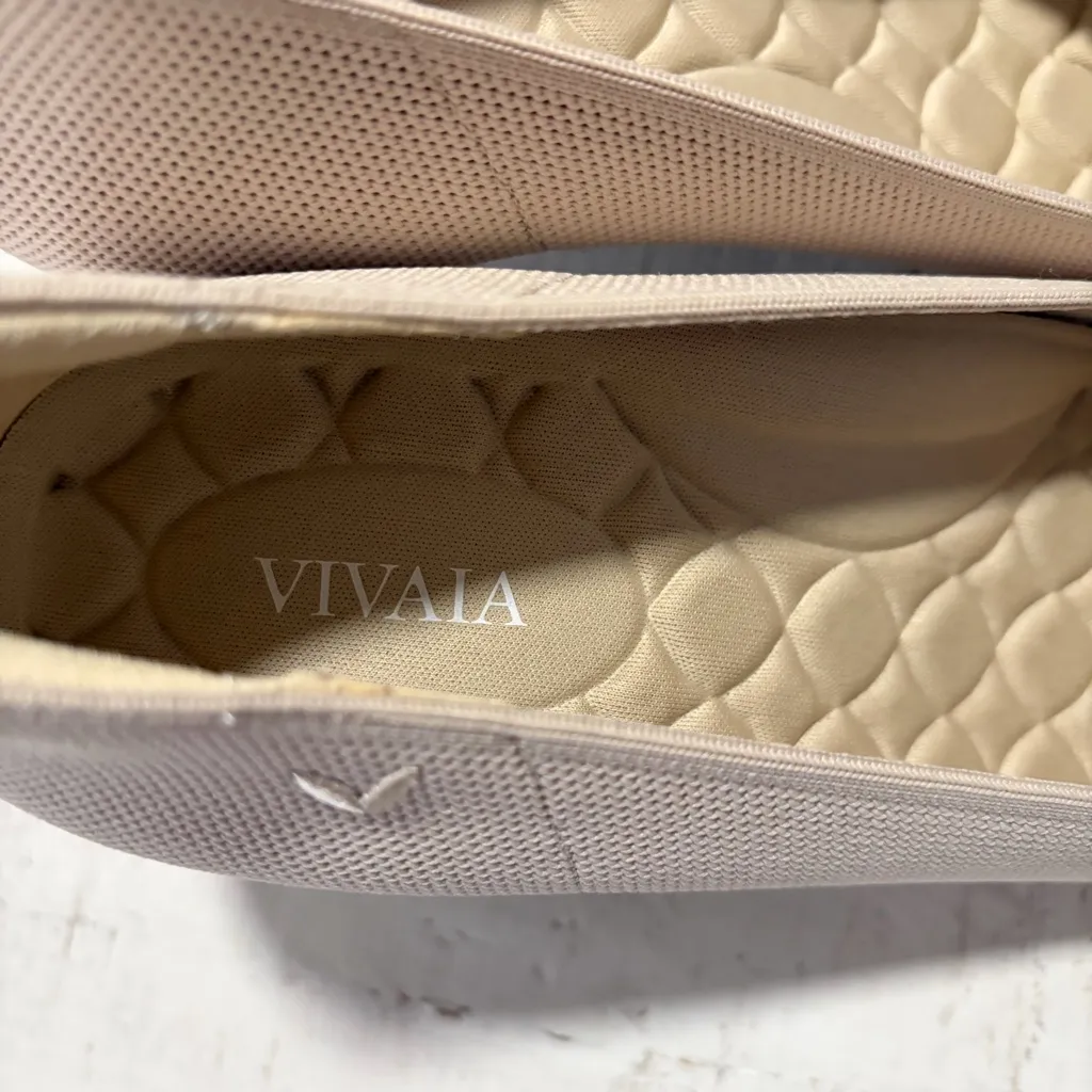 Vivaia Anna Pointed Toe Mid Heels EU size 40 US size 9 Cream Ivory/Black Pumps Black - Image 6