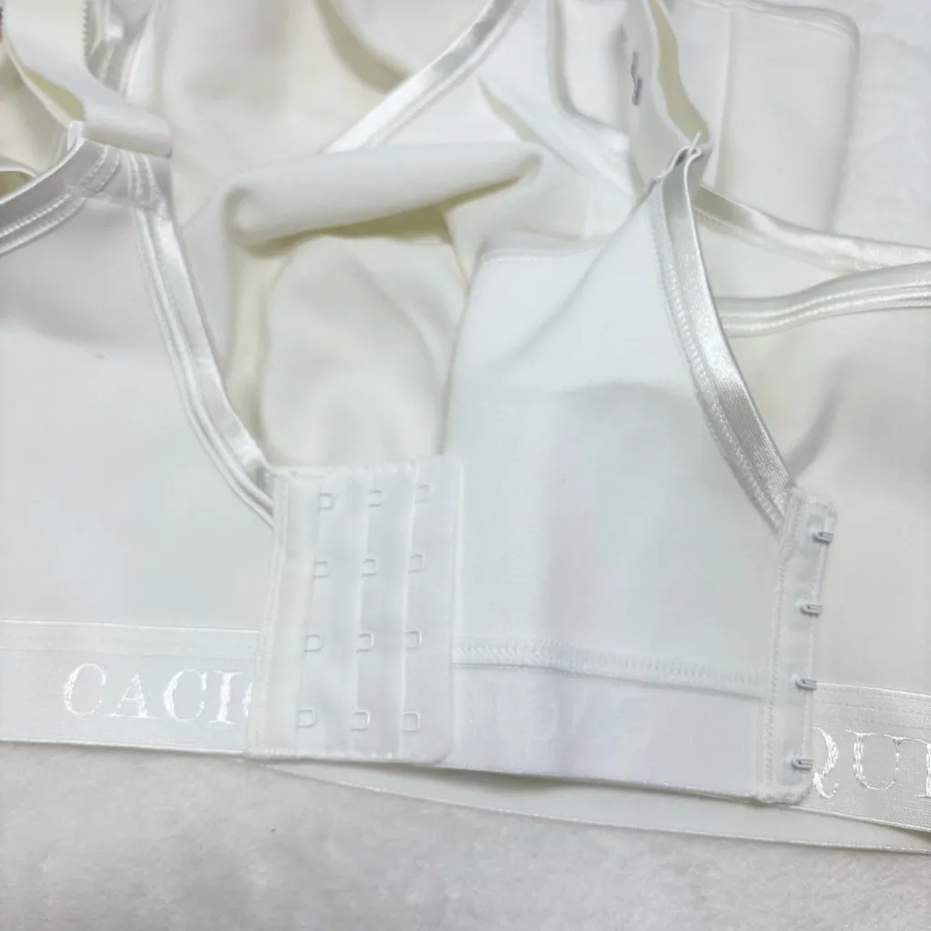 Cacique No-Wire Comfort Solution Women's White Intimates Bra 48D Set Of 2 - Image 6