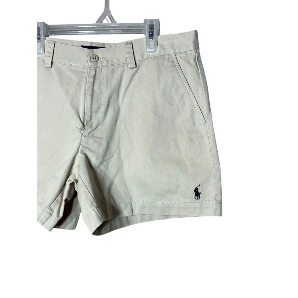 Vintage Ralph Lauren Sport Womens Shorts‎ Khaki Chino Outdoor Size 6 Tan - Image 2