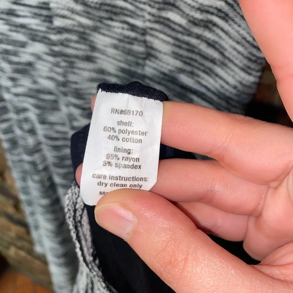 Slate & Willow Grey Knit Short Sleeve A-Line Mini Dress Women's Size Medium - Image 6