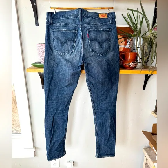 Levi’s Vintage Y2K Dark Wash Low Rise Denim Jeans Size 9M - Image 2