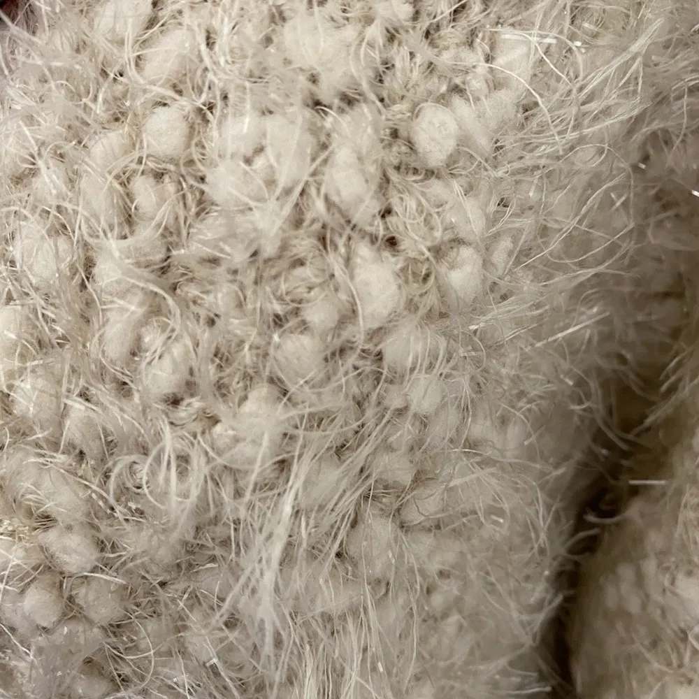 Fluffy Boxy sweater Purple Size 4 - Image 3