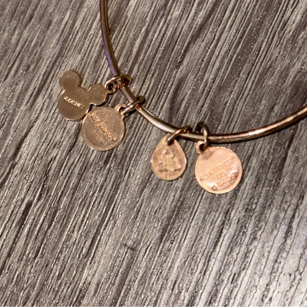 Disney Parks Collection Minnie Mouse Rose Gold Headband Bangle Bracelet - Image 9