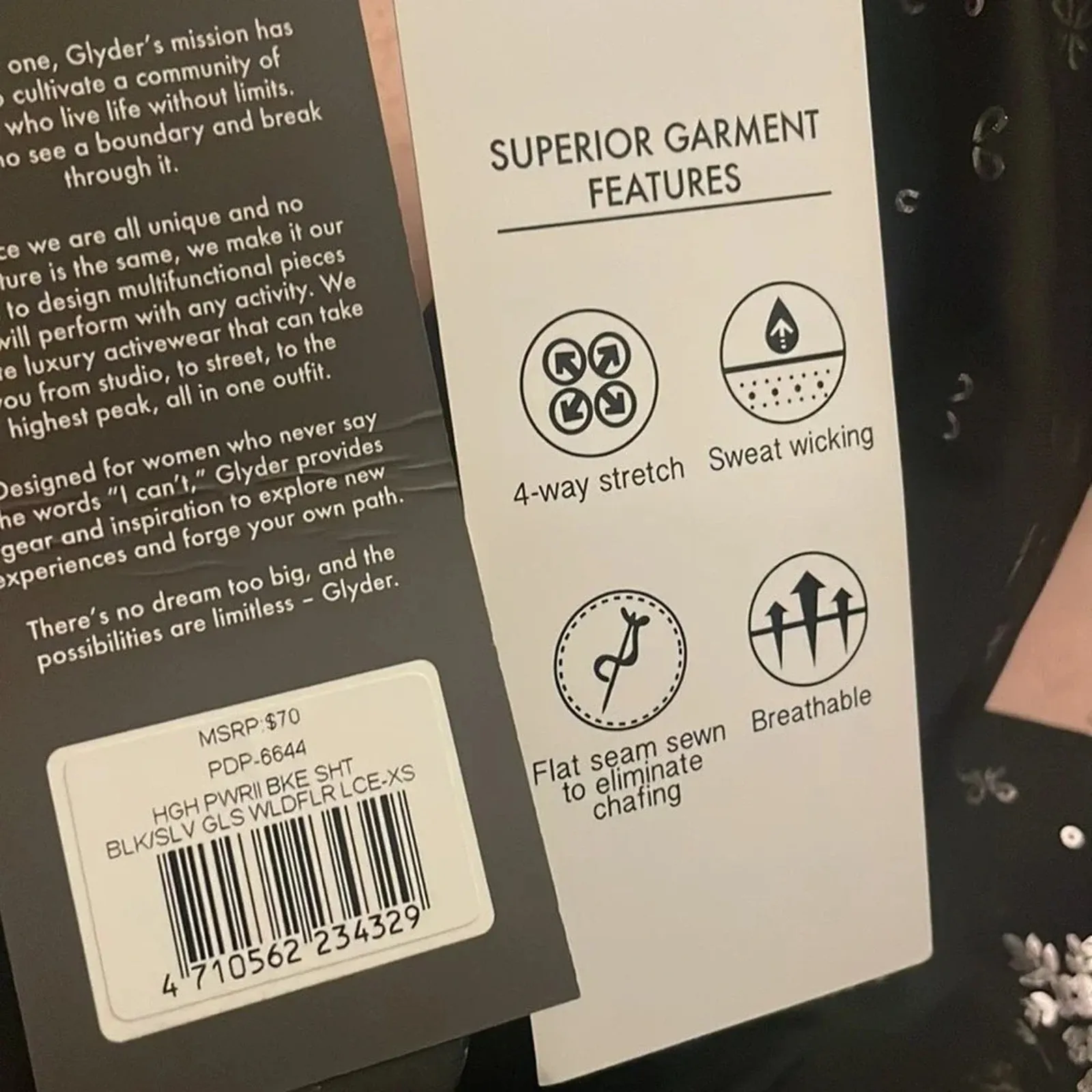 Glyder Women’s High Power II Bike Shorts Size XS in Black / Silver Gloss - Image 6