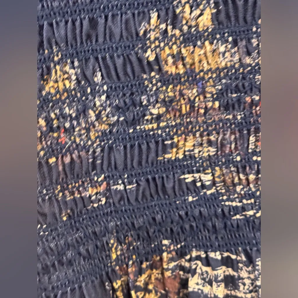 Hill House dress Vivi Print High Neck Puff Sleeve Navy Equestrian Toile smocked - Image 8