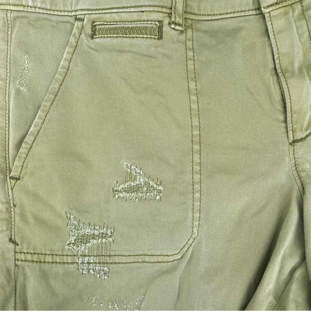 Anthropologie Pilcro Hyphen Green Chino Mid Rise Flat Front Shorts Size 30 - Image 6