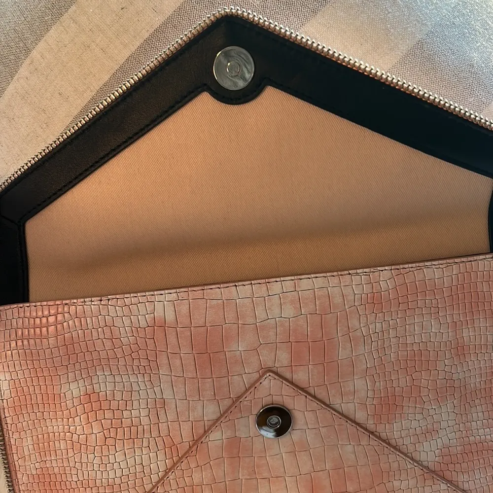 Rebecca Minkoff Pink and White Clutch - Image 3