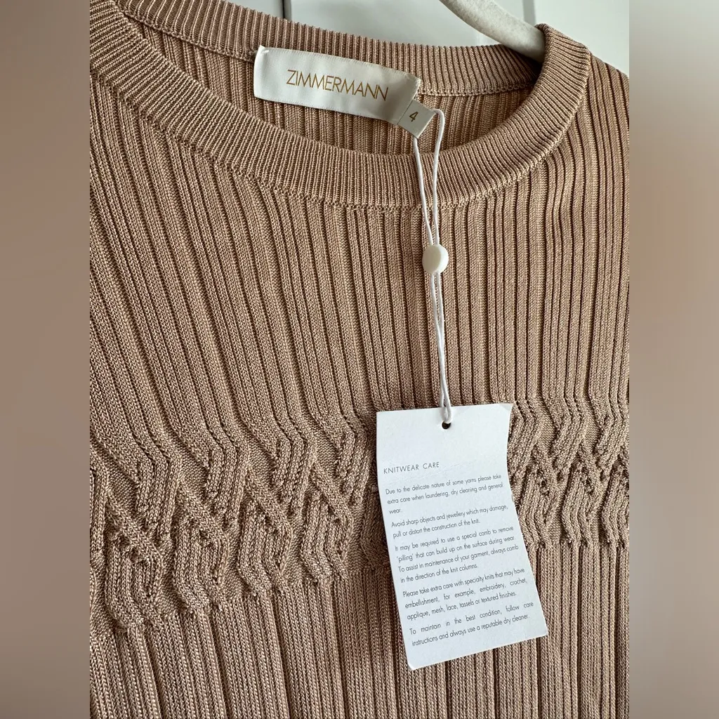 Zimmermann Dancer Rib Sweater-‎ NWT - Image 4