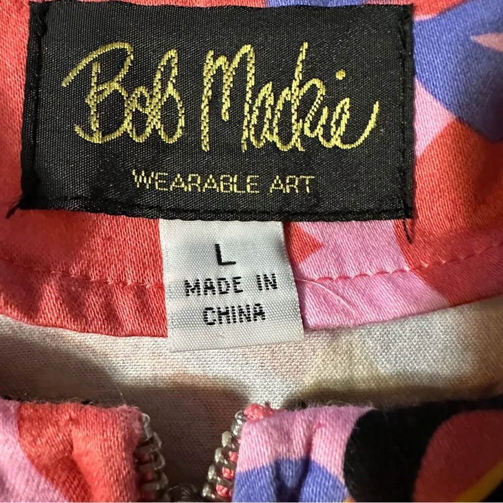 Bob Mackie Jacket Womens L Art to Wear Floral Retro Hippie Spring Boho - Image 3