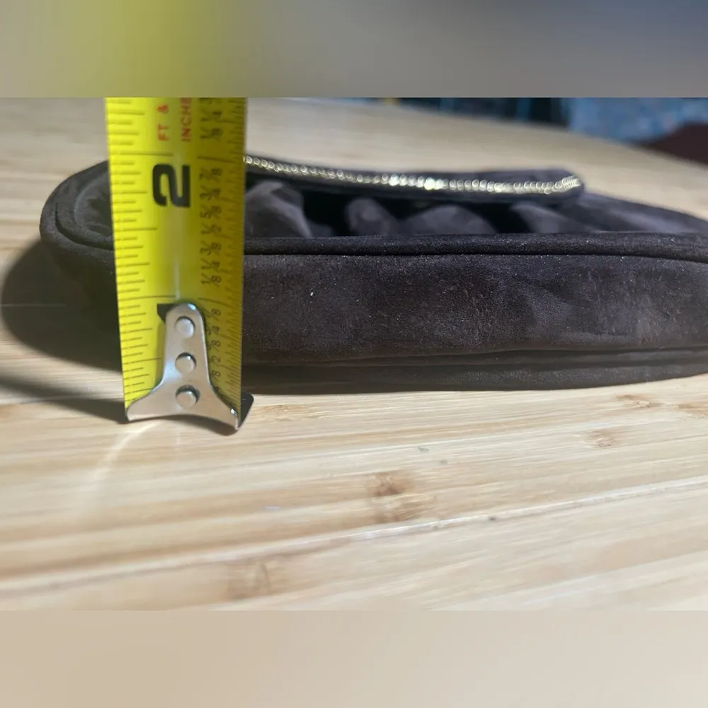 Salvatore Ferragamo Crossbody Bag Suede Brown Used - Image 6