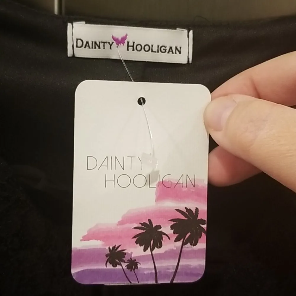 💕DAINTY HOOLIGAN💕 LBD Lace Long Sleeve Dress - Image 9