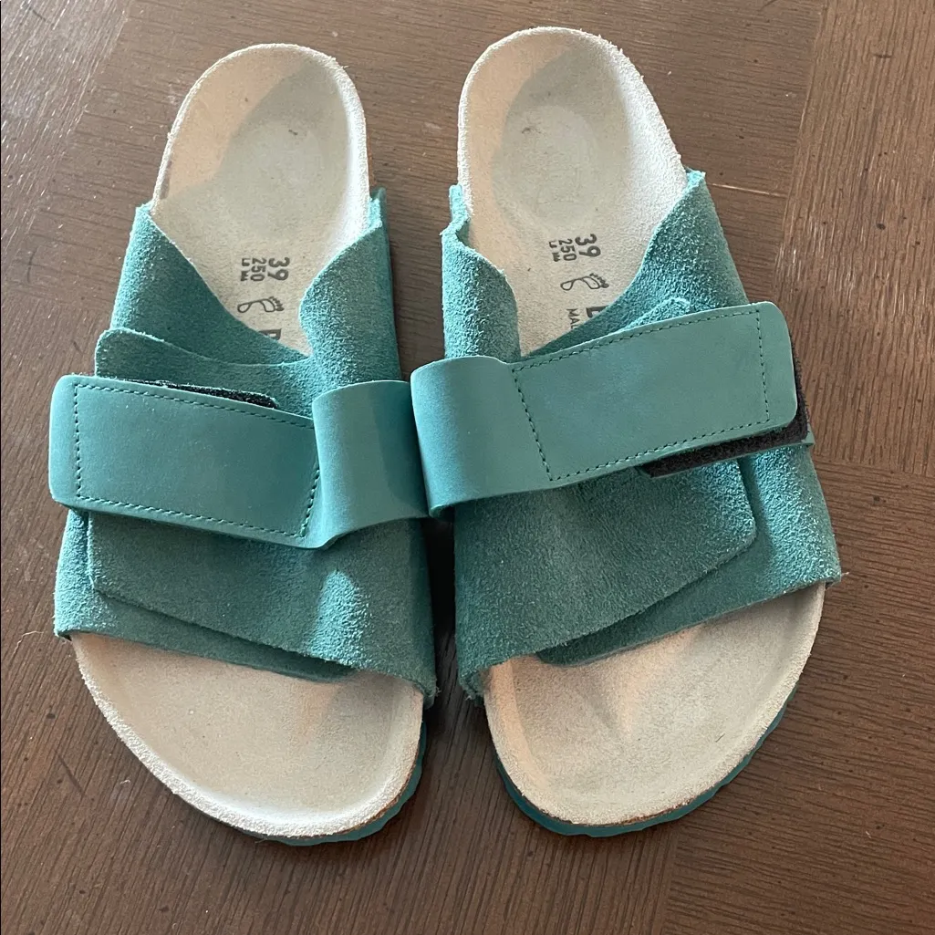 NWOT Birkenstock Women's Sandals Kyoto Nubuck-Suede Leather Size 39 8-8.5 - Image 7