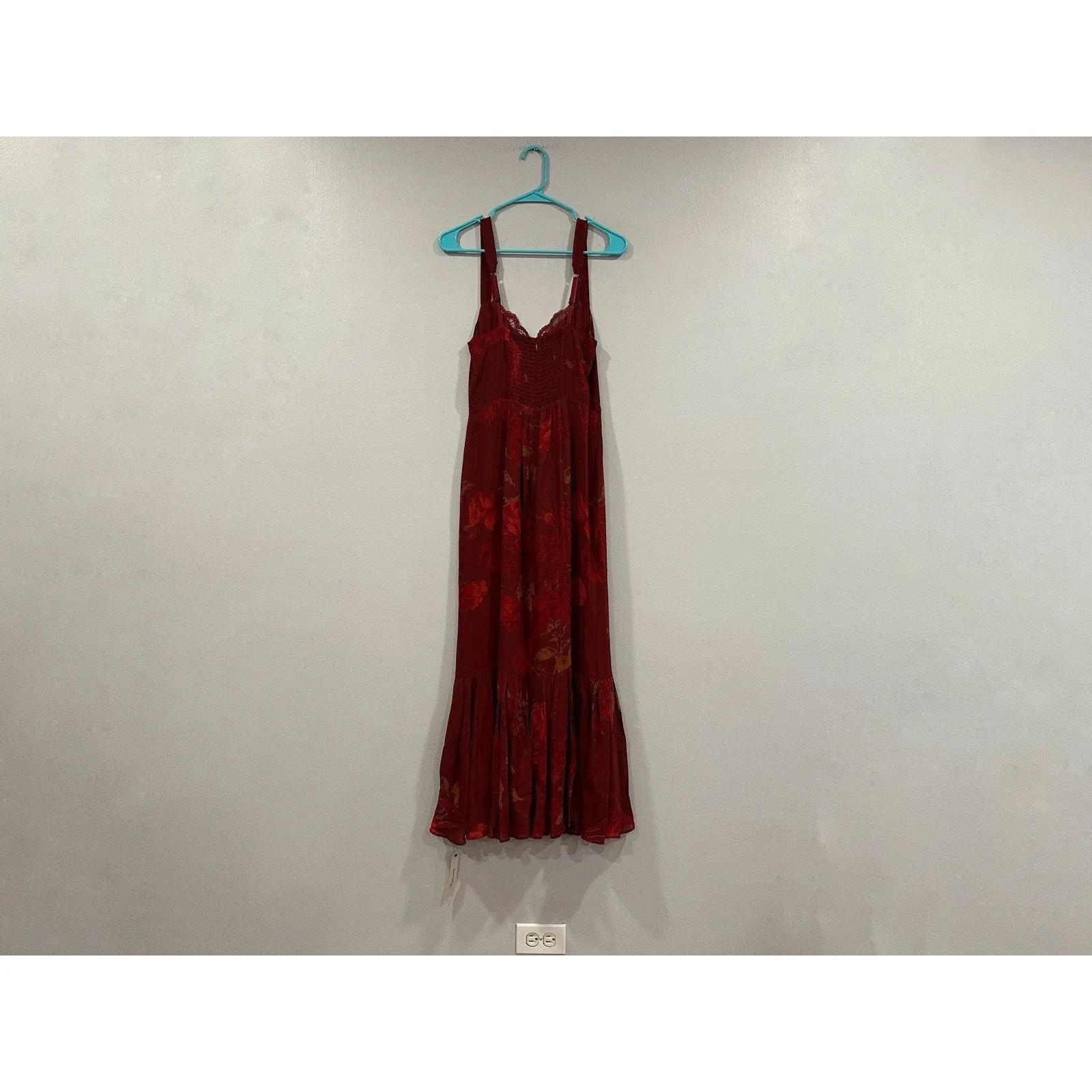 Reformation Irisa in Barcelona Border Red Floral Flounce Sz 6 NEW - Image 4