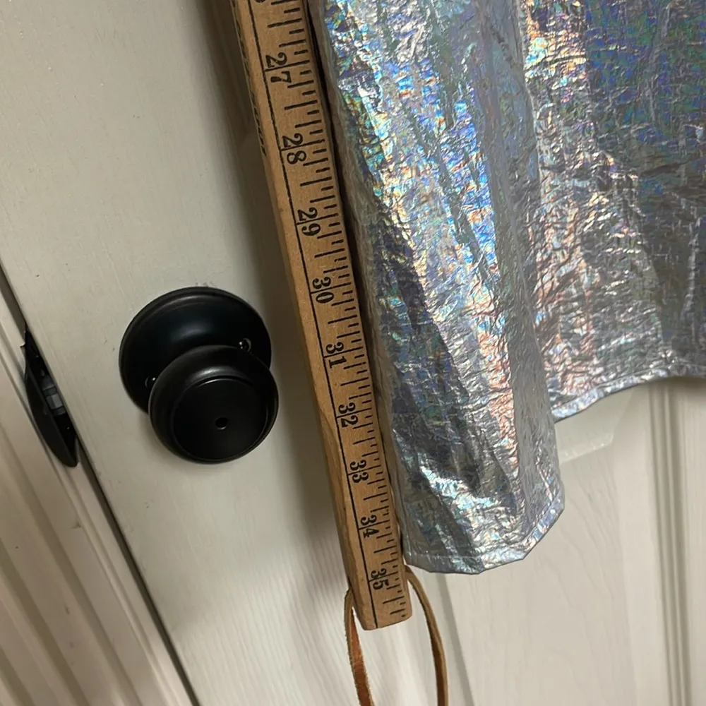 New  Metallic Silver Shine Cargo Maxi Skirt Women’s Size Small - Image 10