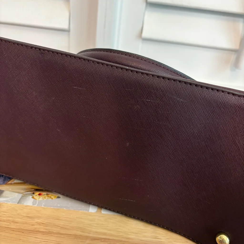 Ann‎ Klein Burgundy Purse - Image 7