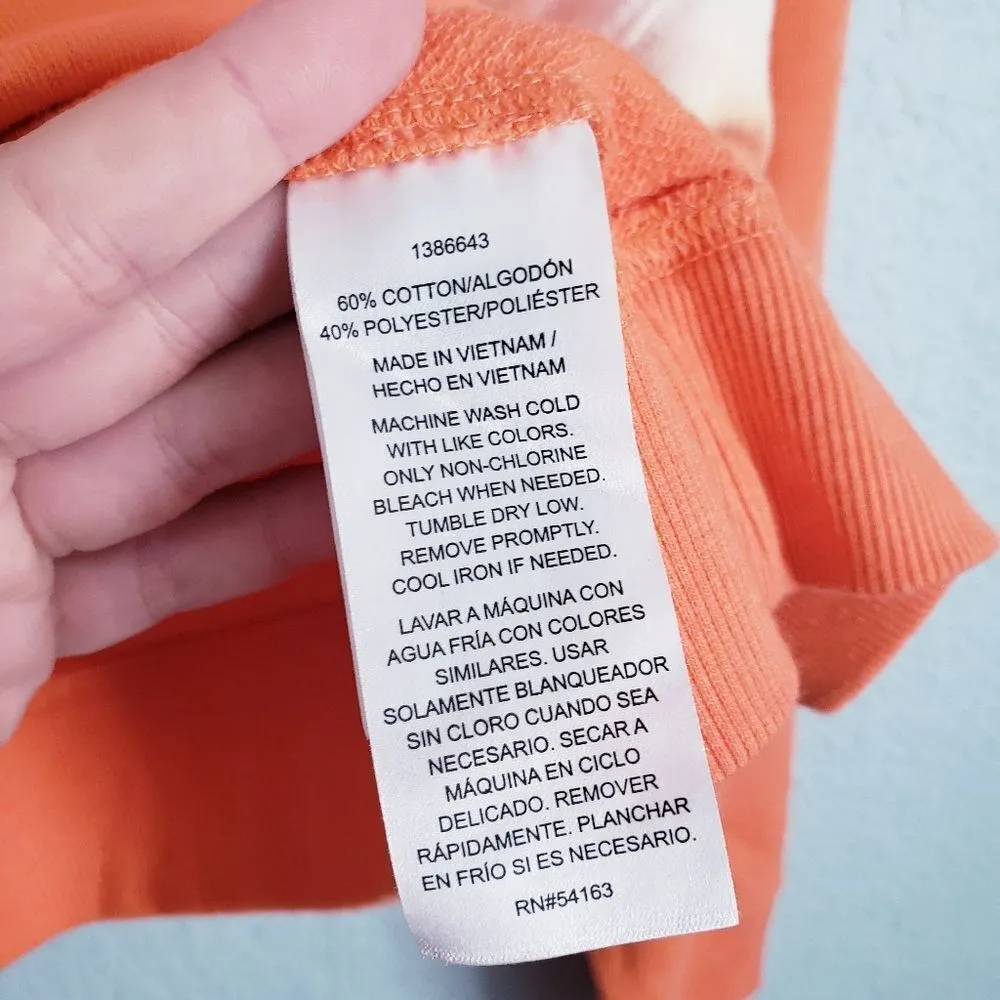 Calvin Klein Pink and Orange Dip Dye Hoodie - Image 5