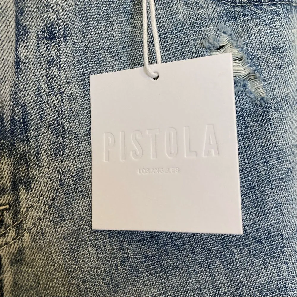 NWT PISTOLA Presley High Rise Relaxed Roller Jeans Size 29 Revolve - Image 5