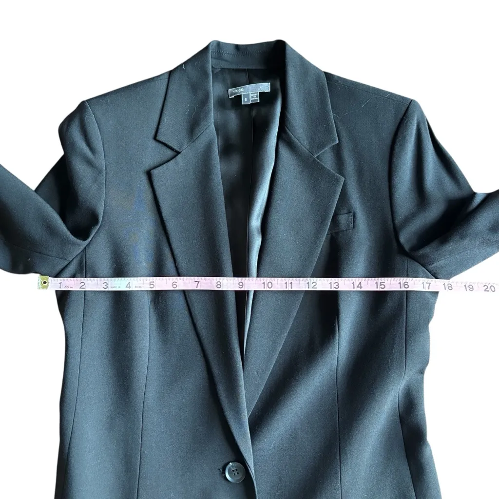 Vince Tailored Black Jacket / Blazer – Size 6 - Image 7