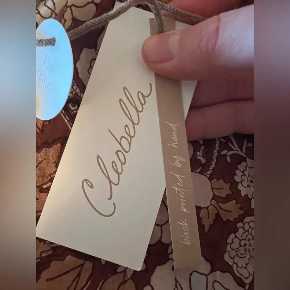 Nasir Button Up Shirt Floral Top Organic Cotton Blouse NWT Large - Image 2