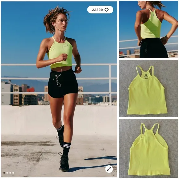 Happiness Runs Long Crop Tank XS/S - Image 2