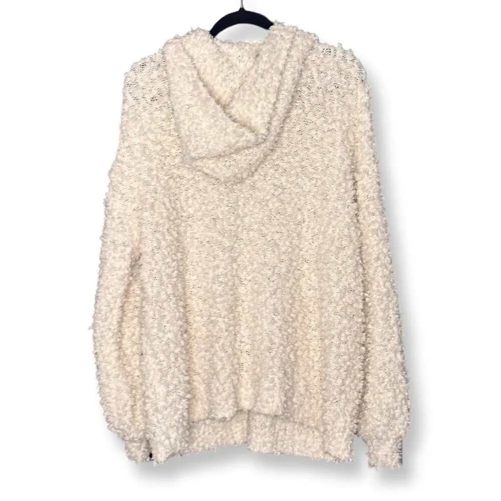 Umgee White Pilcro Hoodie With Pockets - Image 3