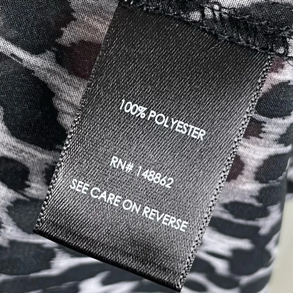 NEW Torrid Chiffon Kimono Shirt Cheetah Animal Print Women's Size 1X Button Down - Image 9