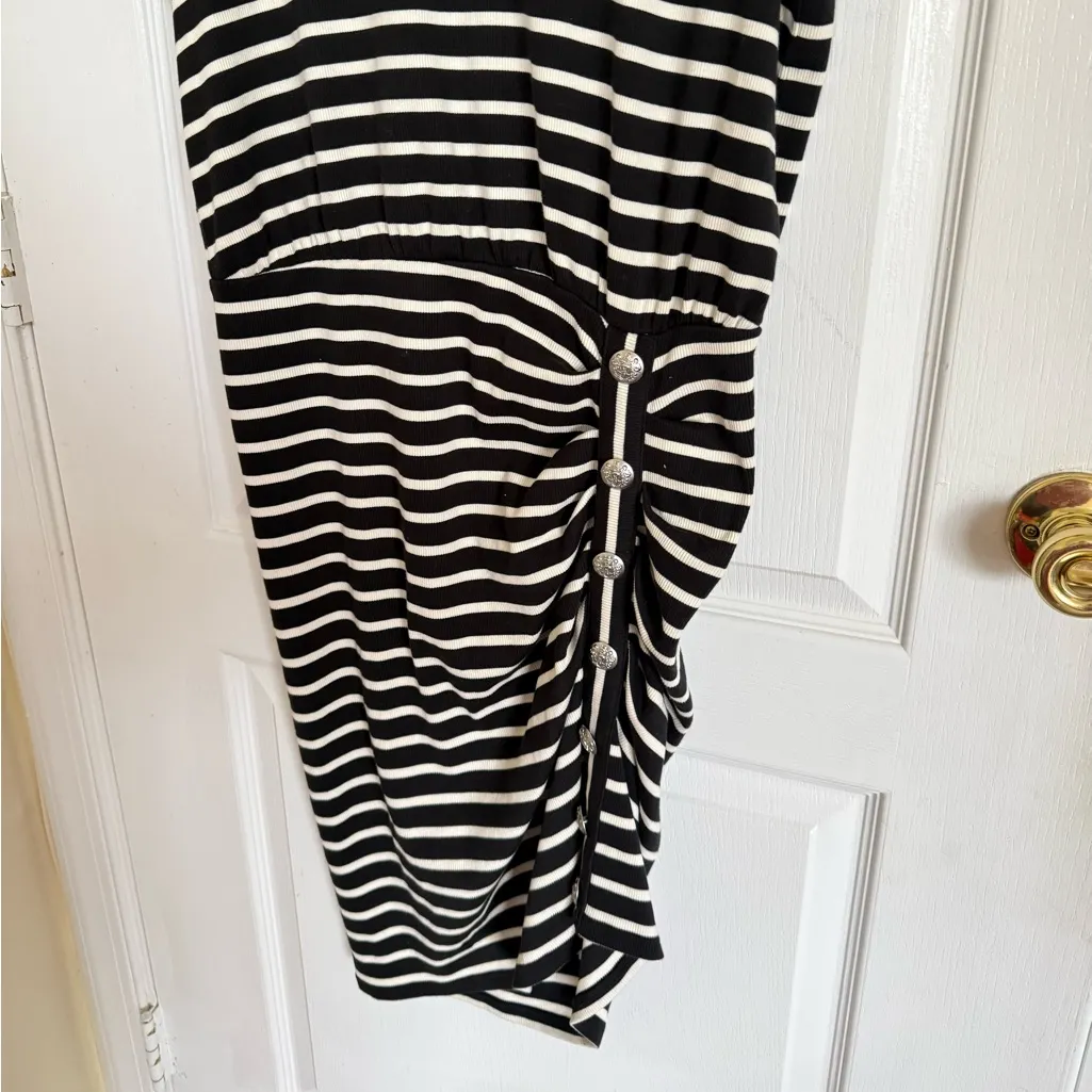 Veronica Beard Cortland Striped Mini Dress - Image 5