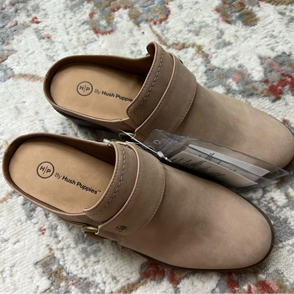 Hush Puppies NWT Silvia Mule Brand New Sample Shoe Size 7 Neutral Tan Beige Clog - Image 3